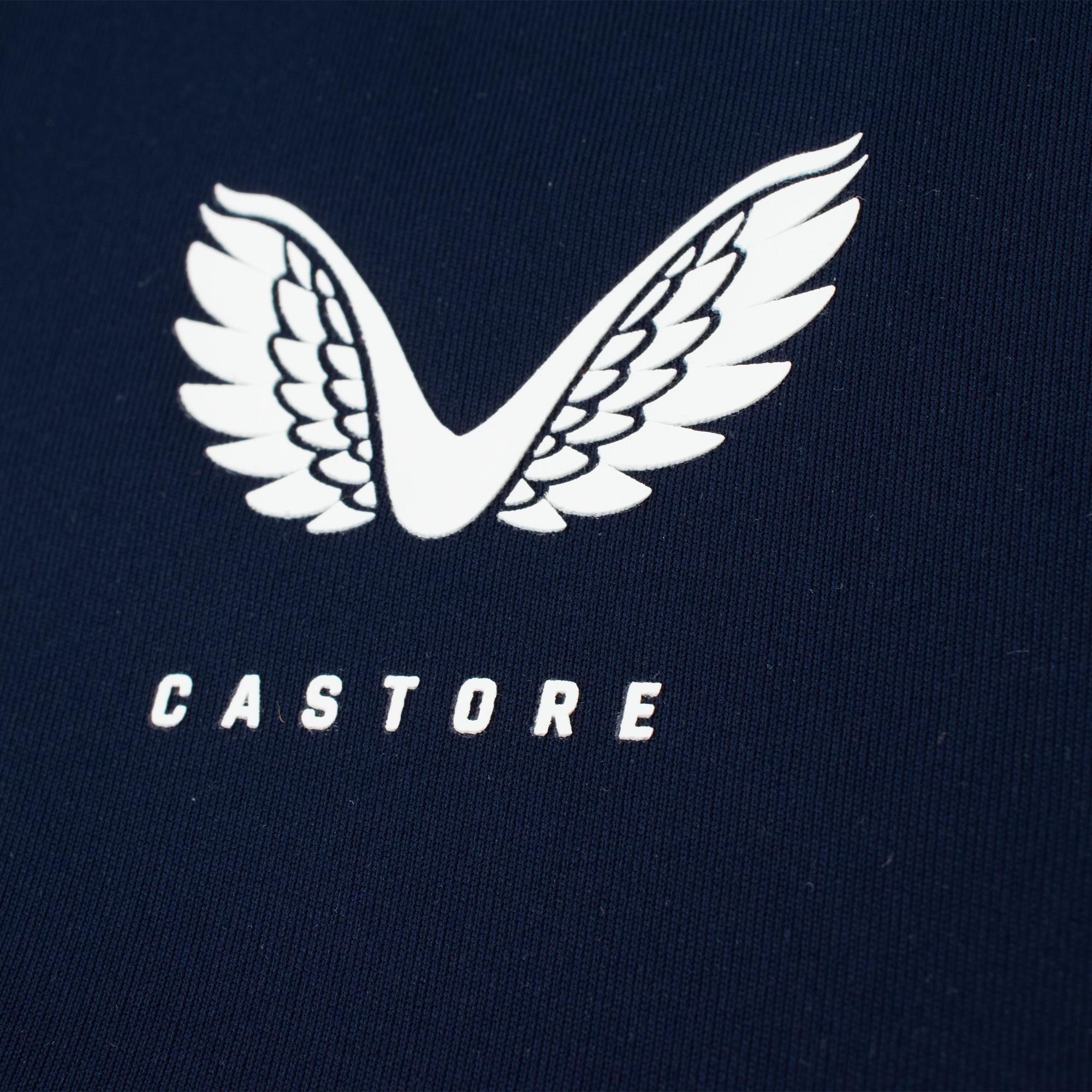 Castore Classic Zip Mock Neck Mens Golf Mid Layer Mid Night Navy